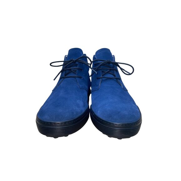Tod’s Men’s Blue Suede Polacchinni Ankle Chukka Boots Size 7 main image 10